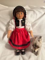 Vintage Steiff Sammlerpuppe Rotkäppchen und der Wolf