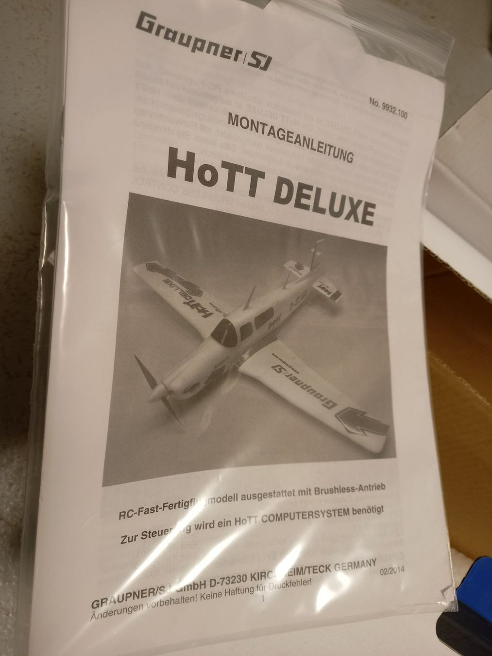 Graupner Modellismo RC: Elektromotormodell Graupner Hott Deluxe – Nuovo e nell'imballaggio originale da Spiez venduto da Harrier 3