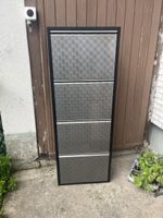 Schuhregal "Glarus" schwarz/silber, gut erhalten, 5 Ebenen