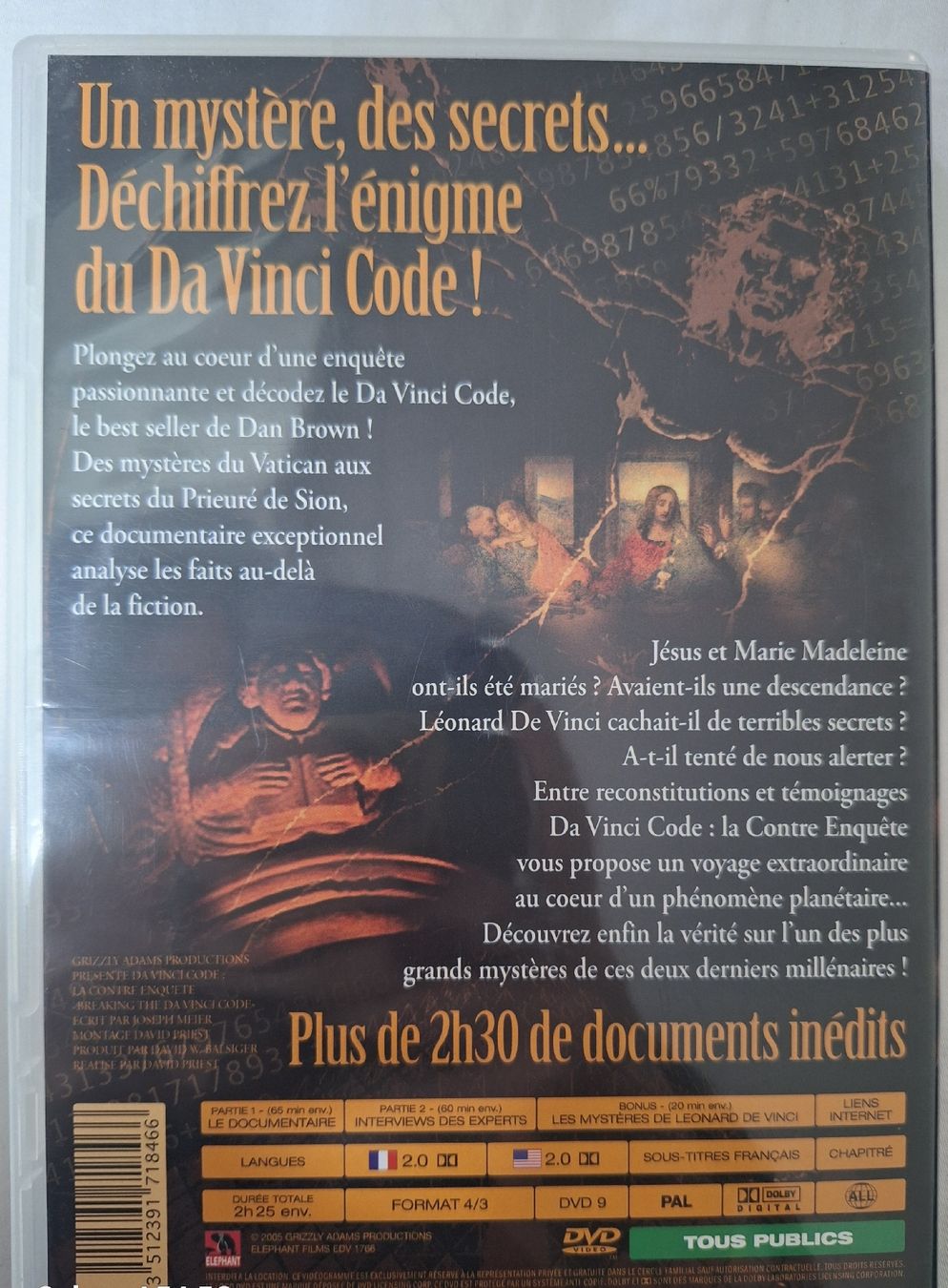 Tutti i DVDs: Da Vinci Code - La Contre Enquête DVD – Usato da Marly venduto da pau_dn8k 2