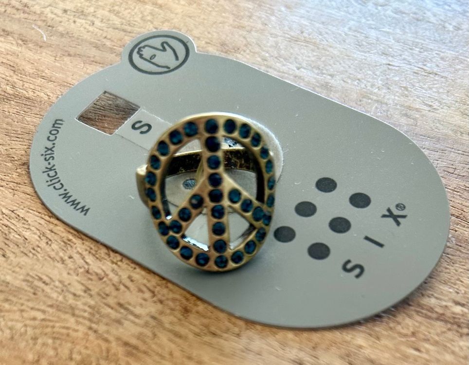Ringe: Ring Peace Zeichen von Six, Modeschmuck, Neu – Neu und originalverpackt aus Geneve von vane267