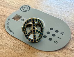 Ring Peace Zeichen von Six, Modeschmuck, Neu
