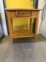 Massiver Beistelltisch Kiefer massiv Schublade