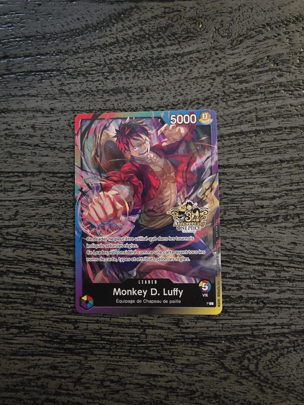 Bandai Carte collezionabili: Carte One Piece Monkey D. Luffy 3rd Anniversary – Nuovo (secondo la descrizione) da Bercher venduto da N3cros