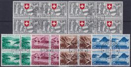 1952, Pro Patria B56-B60 Erstklassige ORTS-ERSTAGS-O, 200.-+