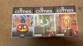 3x Mini Crimes Brettspiel neu