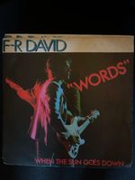 Vinyl Single F.R. David Words 7 Zoll guter Zustand