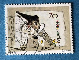 Nr. 1051 Pierrot spielt mit dem Faden GESTEMPELT 2002   
