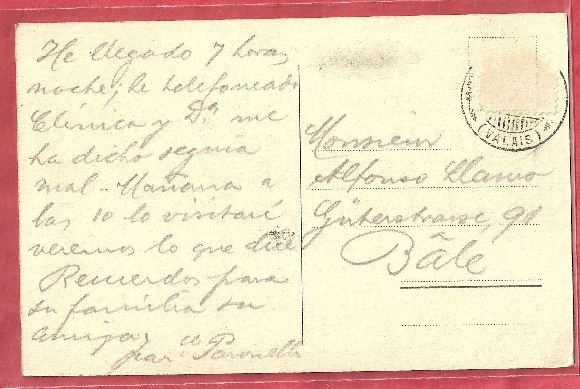 Cartoline postali: Montana - Chalet St. Charles - ca. 1915 – Usato da Fislisbach venduto da Porano 1