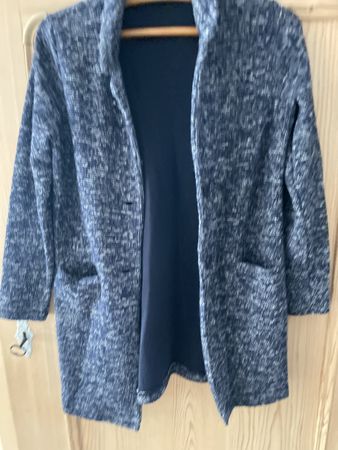 Street One Strickjacke blau meliert Grösse 34 Zustand gut
