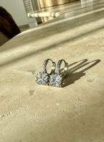 Silber Ohrringe mit Zirkonia