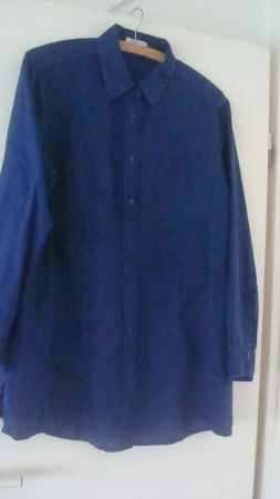 Leinenbluse Public Violett 100% Leinen Gr. 46