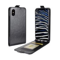 LUXUS iPhone XR Vertikal Leder Case