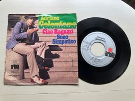 ADRIANO CELENTANO rare Single Kult Ciao Ragazzi Italy Top