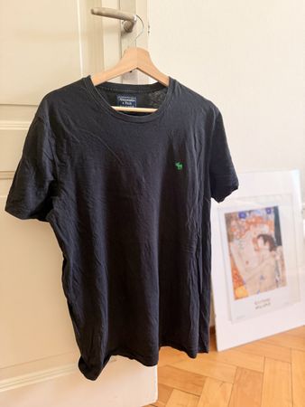 T-shirt Abercrombie & Fitch noir, taille M - Été cool