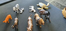 Tierfiguren Safari Löwe Zebra Nilpferd Schildkröte ...
