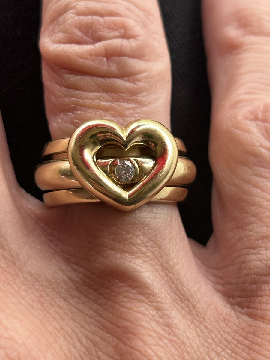 Piaget Anelli: Piaget Gelbgold Ring mit Diamant – Usato da Basel venduto da David_2019 1