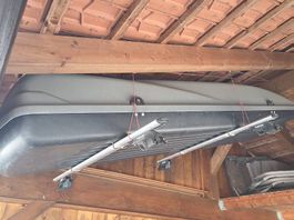 Coffre de toit avec rails fixation