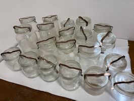 60x alte Einmachgläser, Konservengläser, Einmachen, Dekor