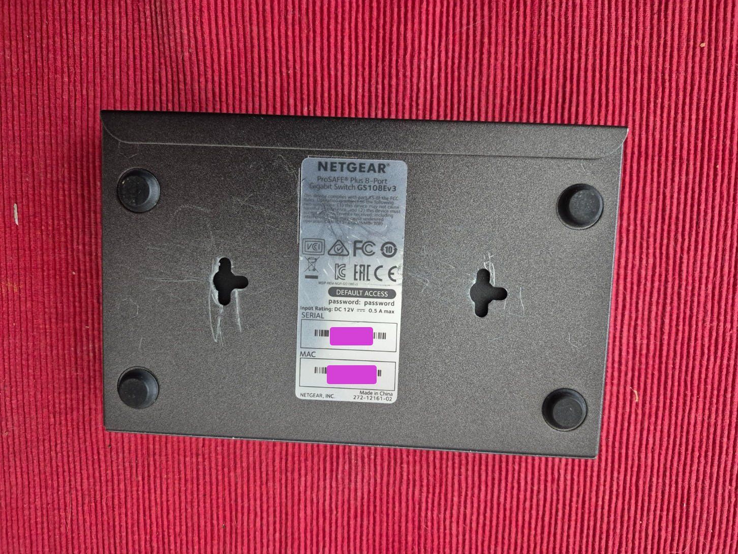 Netgear Hubs & Switches: Smart Switch 1GB Netgear Pro Save Plus GS108EV3 – Gebraucht aus Nottwil von Gorillale 2