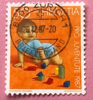 Nr.J 304 Kriechendes Kind Pro Juventute GESTEMPELT 1987    
