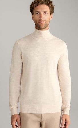 JOOP! MERINOWOLL-PULLOVER DONTE IN HELLBEIGE