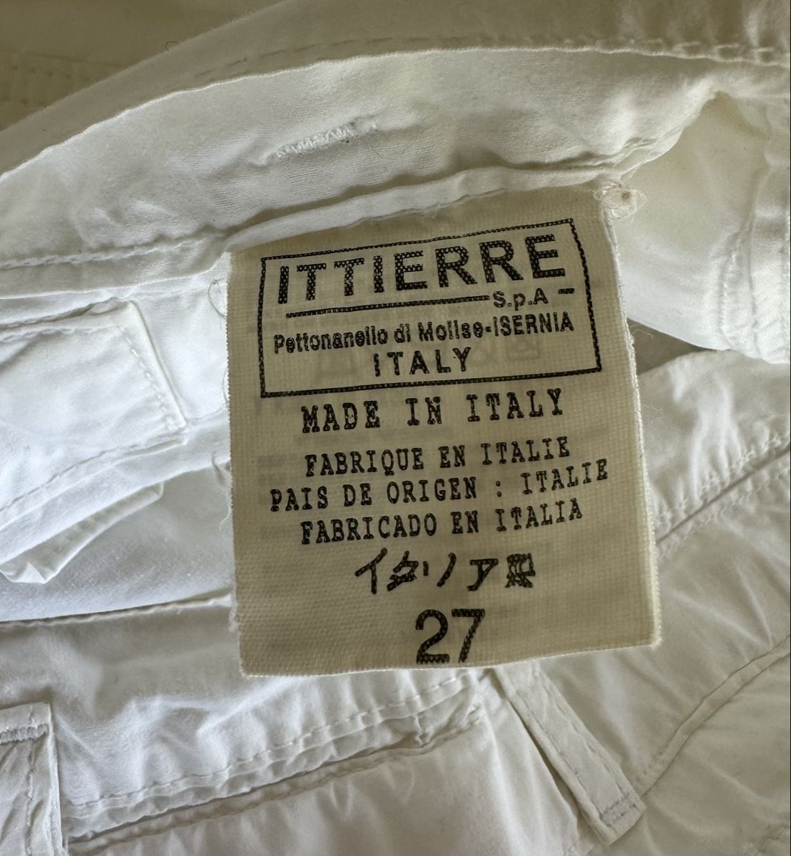 Dolce & Gabbana Pantaloni: D&G White Vintage Y2K Cargo Pants - Size Medium – Usato da Zürich venduto da megastored 5