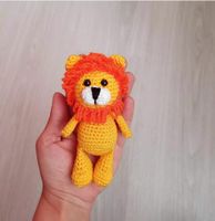 LÖWE, Schlüsselanhänger, Handarbeit, gehäkelt, Amigurumi