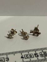 3er Set Ohrstecker Totenkopf, Spinne, Alligator, 925 Silber