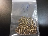 100 perles tungstène vieil or  3,80 mm