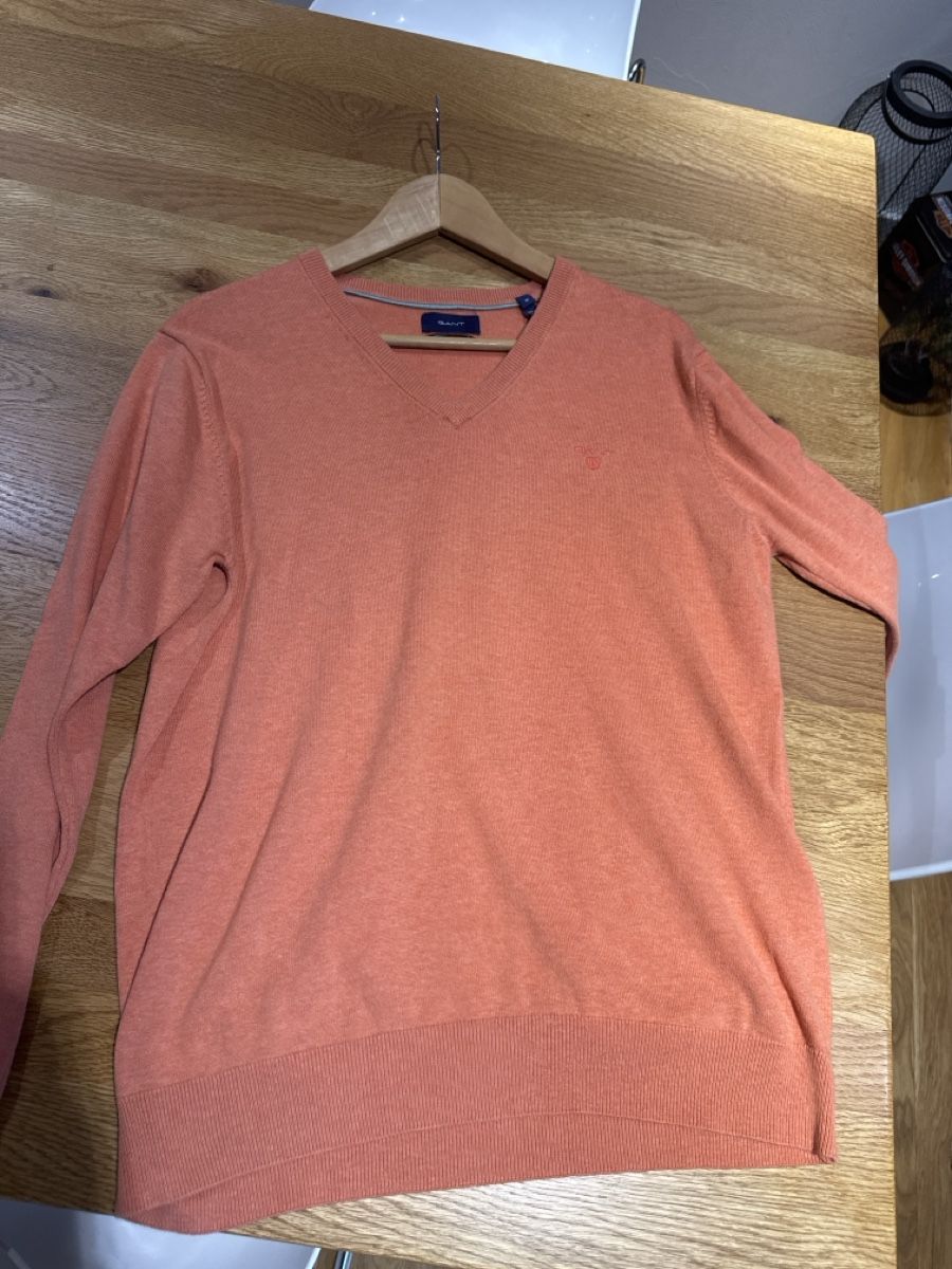 Gant Maglioni & Felpe: Pull col V Gant orange, bon état – Usato da Morges venduto da Alexys23 3