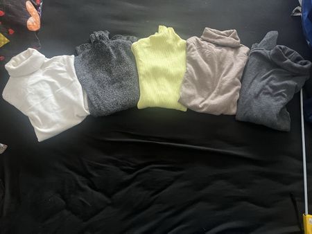 5 Damen Rollkragenpullover Set