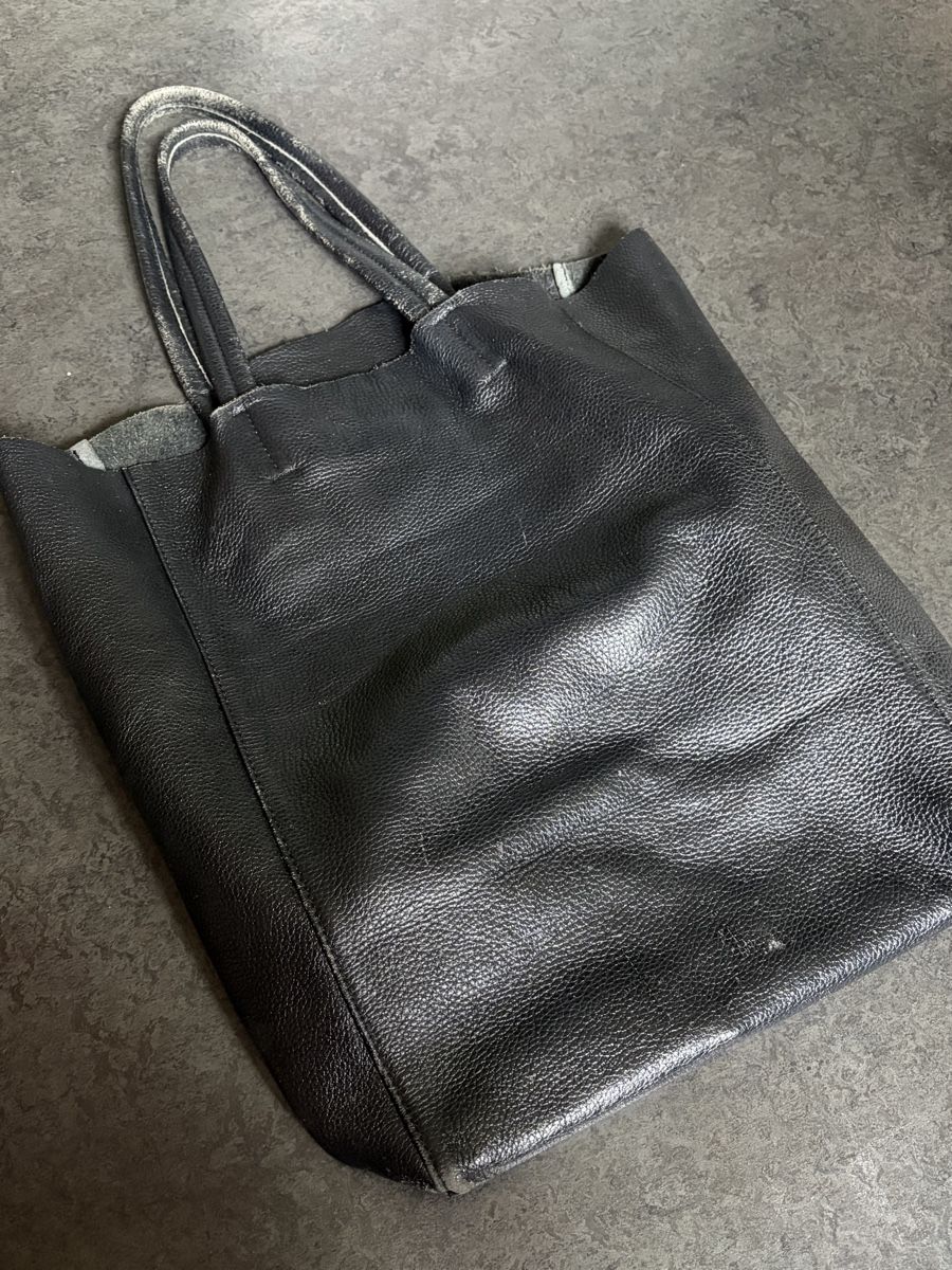 Borse: Schwarze Leder Tasche/ Shopper – Usato da Zürich venduto da megastored 2