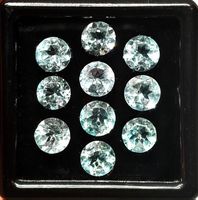 10x Topazes rondes 5 mm - Valeur 130.- Fr