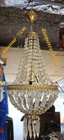 Lustre vintage en cristal, charme d'antan garanti!