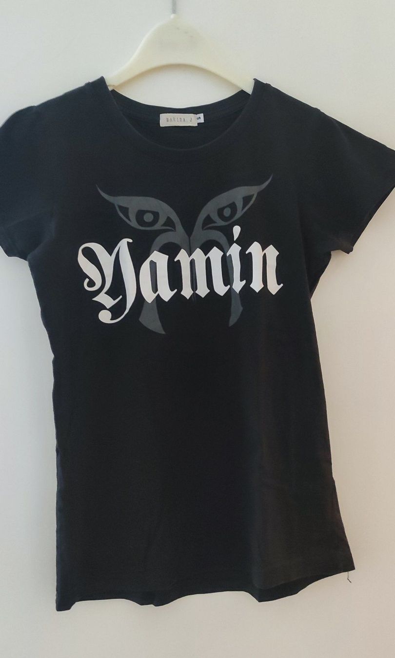T-shirt: schwarzes T-Shirt – Usato da Rüti ZH venduto da Happynong