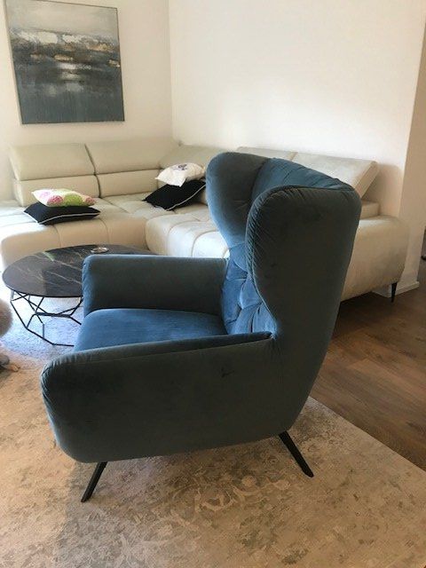 Poltrone: Designer Relaxsessel aus Samt – Nuovo (secondo la descrizione) da Neu St. Johann venduto da Stewardess78 4