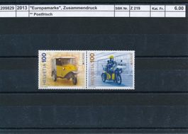 2013 Zusammendruck "Europamarken", ** postfrisch