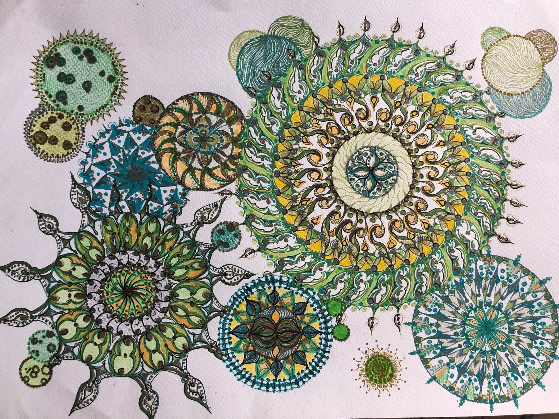 Dipinti: Mandala – Nuovo (secondo la descrizione) da Uster venduto da mef_6qpg 4