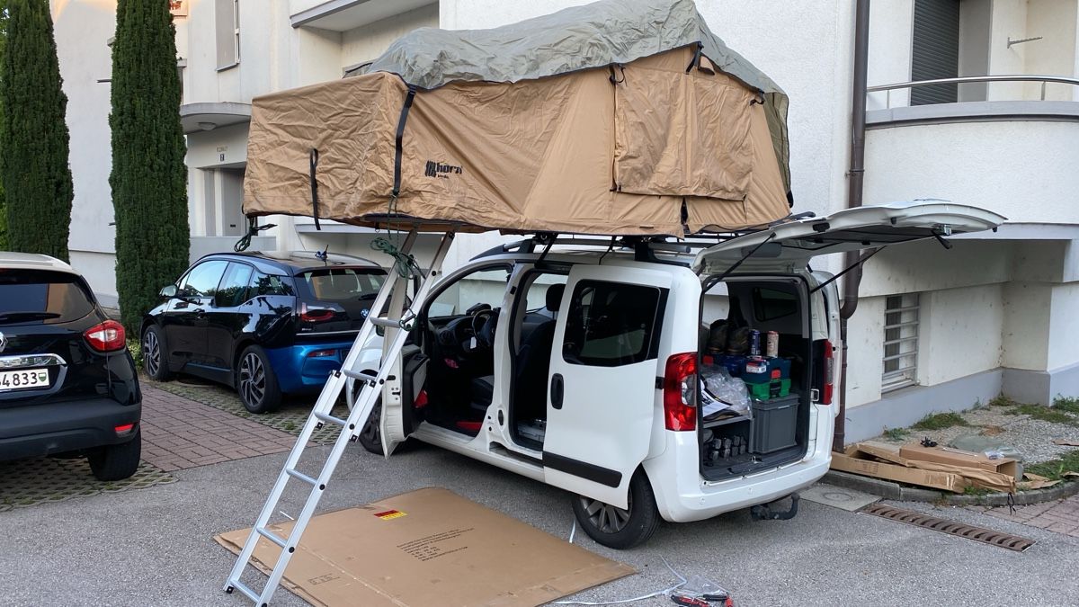 Camper Tende : Tente de toit Horntools – Usato da Donneloye venduto da AKANA01 1