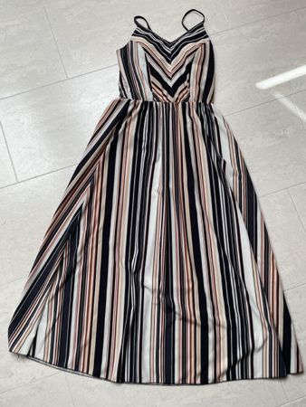 Sommerliches Maxikleid, gestreift, Grösse M, Top Zustand