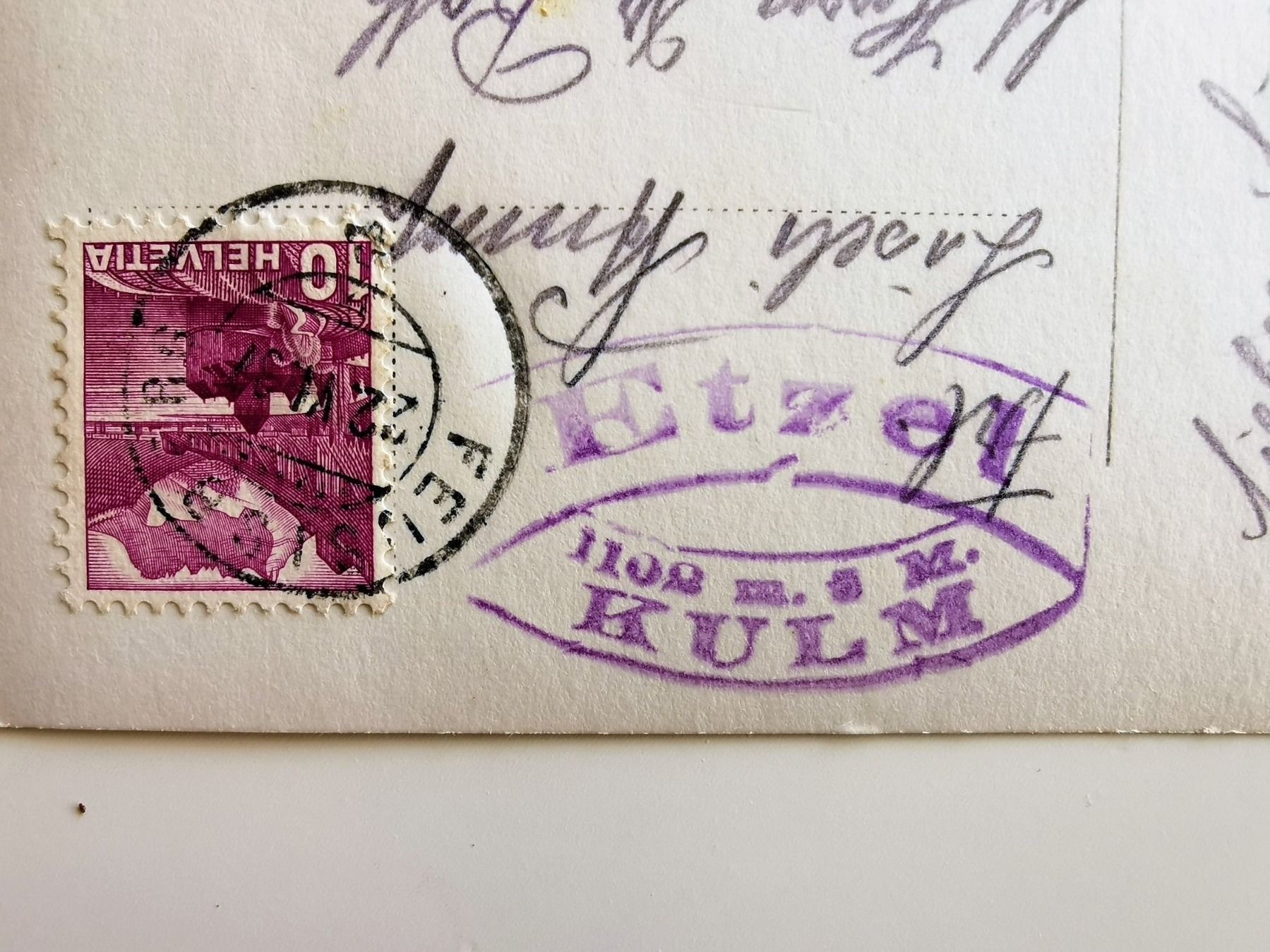 Cartoline postali: Etzel Kulm – Usato da Lichtensteig venduto da chlepfshit 3