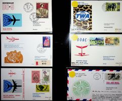 SUISSE POSTE AÉRIENNE 6 VOLS 1967-1969 /T440