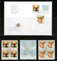 2010 Weihnachten FDC + Viererblöcke 1. Tag SBK 53.10