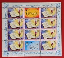 TUVALU OZEANIEN COMMONWEALTH WEIHNACHTEN BOGEN 1976**
