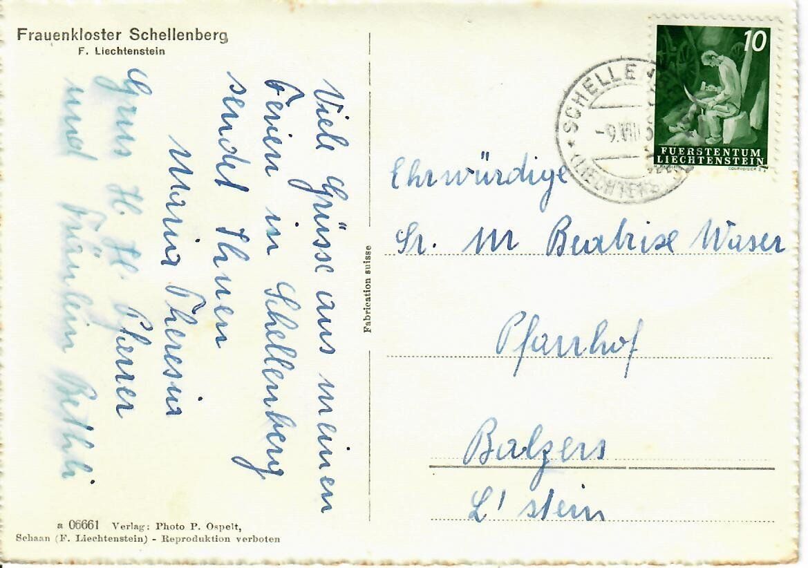 Cartes postales: Frauenkloster Schellenberg FL – D'occasion à Hochdorf par Ziegel-16 1