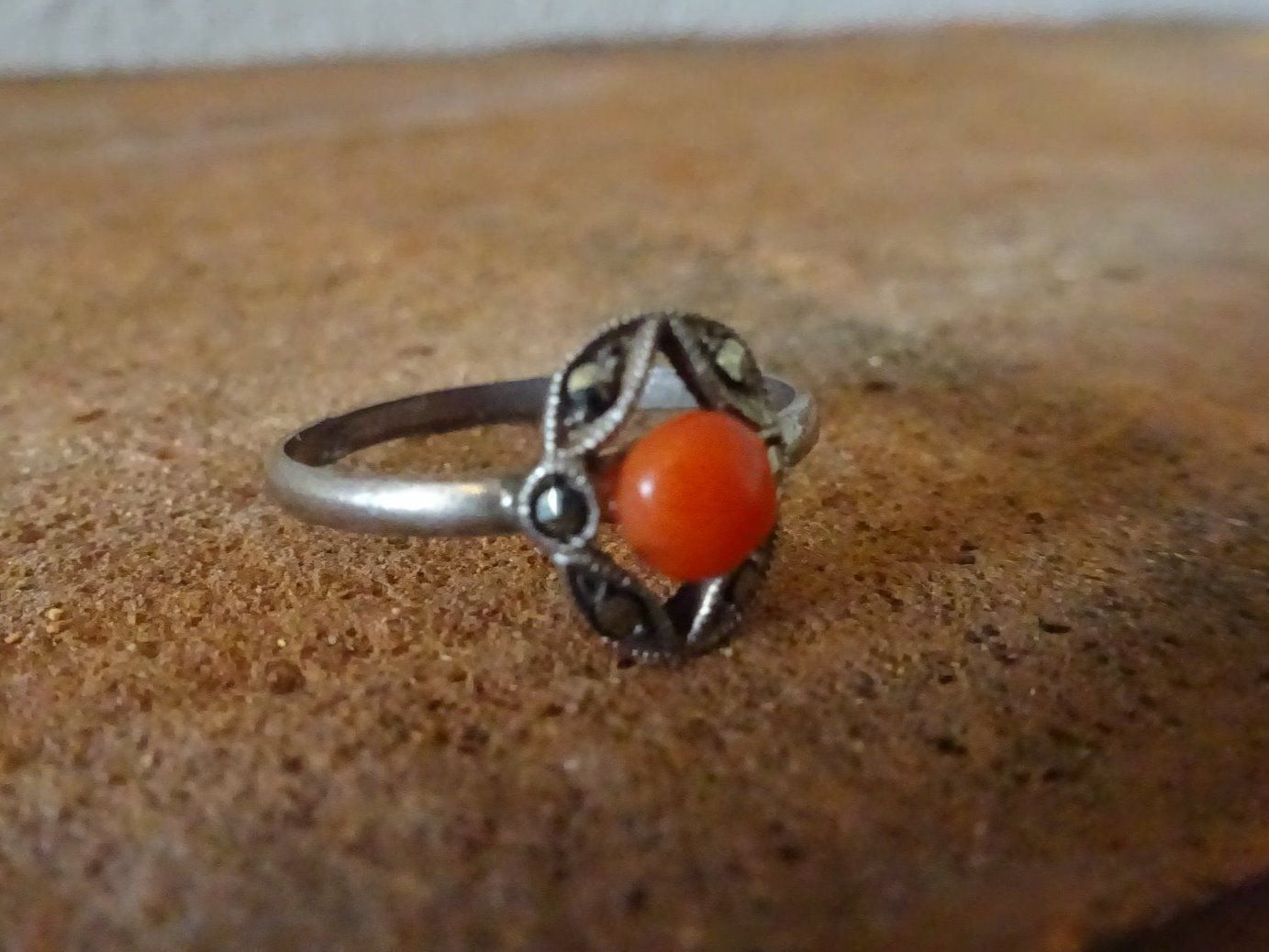 Ringe: Ring Jugendstil Koralle RG57 / 835 S. – Gebraucht aus Esslingen von FetteSchnecke 2