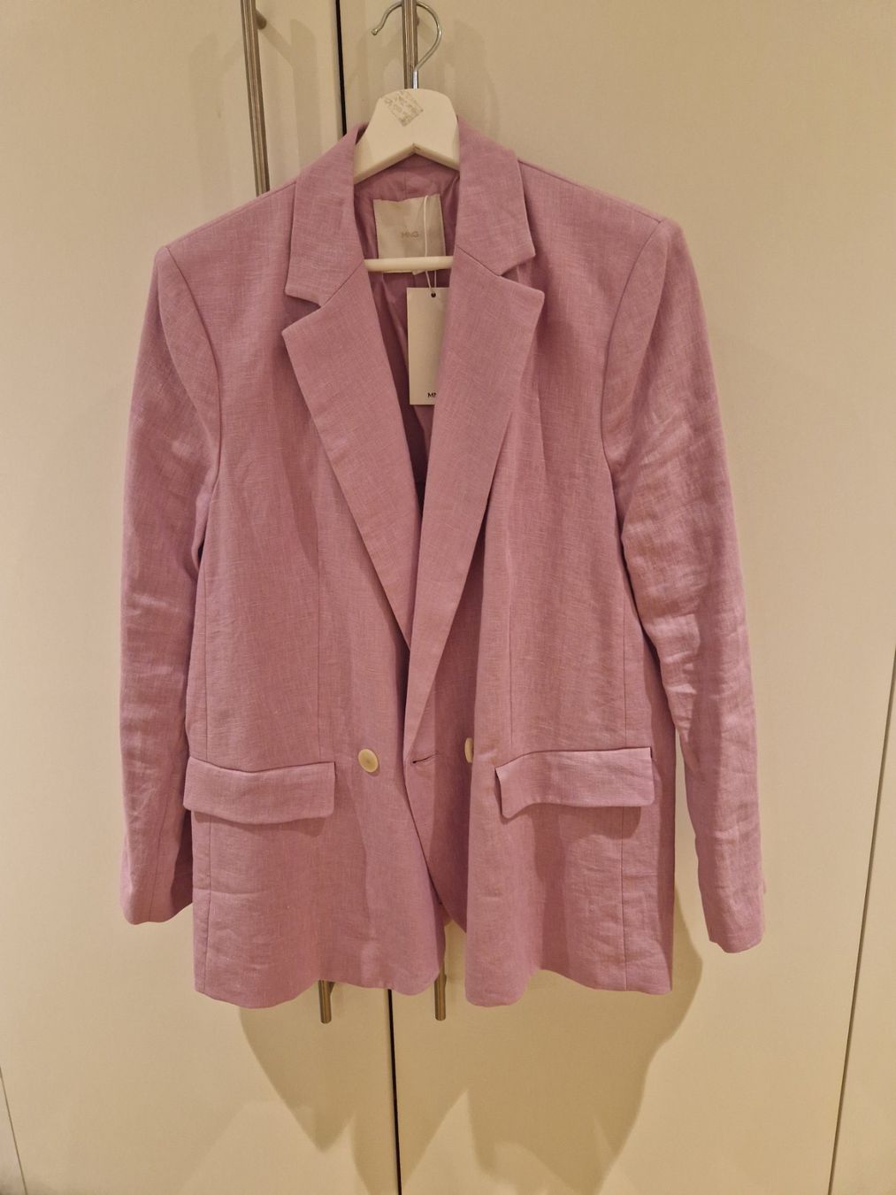 Mango Giacche: Mango Leinenblazer in Rosa - Gr. M - Neu! – Nuovo e nell'imballaggio originale da Erlinsbach SO venduto da ULIKH 4