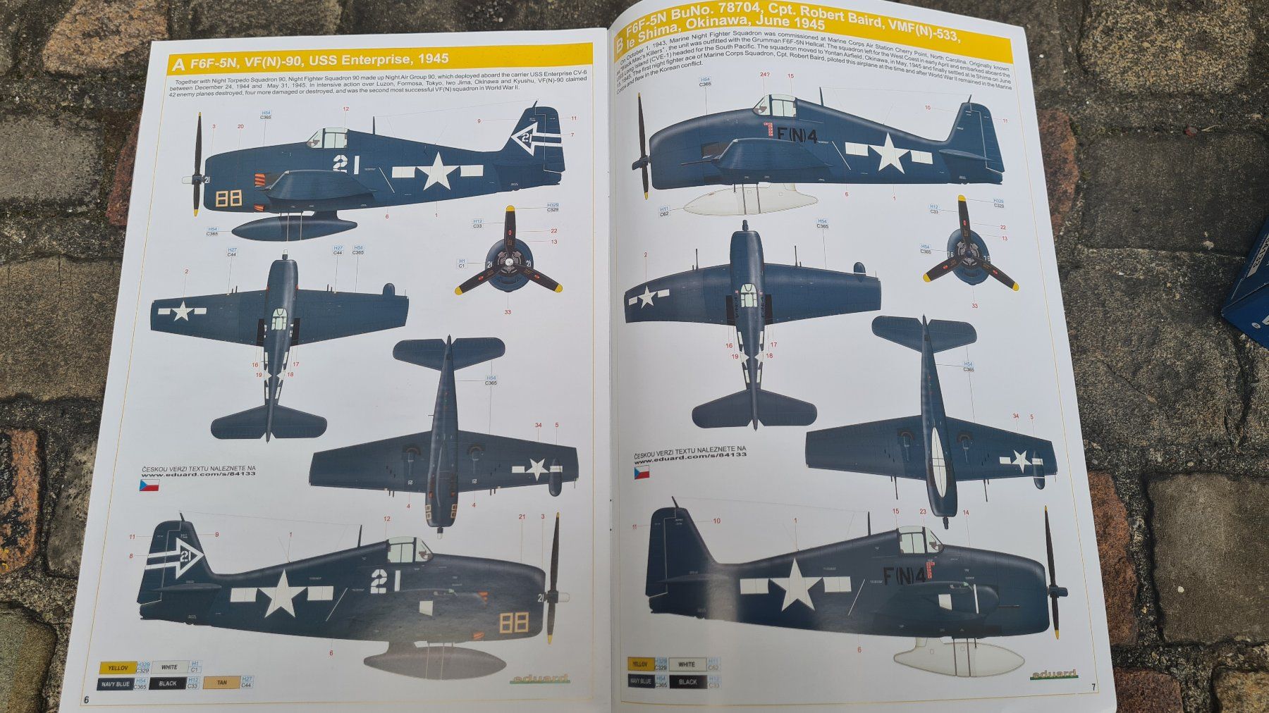 Airfix Kit di modellismo & Modellini statici: 1:48 F6F-5N Hellcat - Eduard 84133 – Nuovo (secondo la descrizione) da Bassersdorf venduto da jackbmw 7