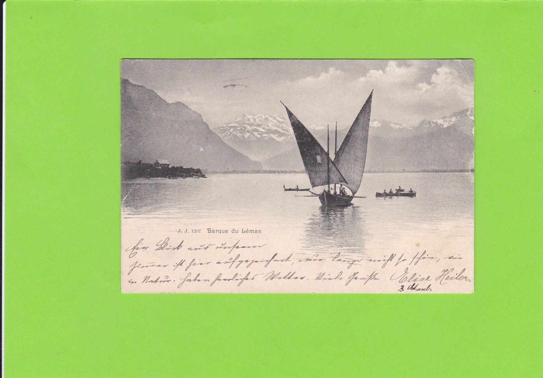 Cartoline postali: Barque du Léman – Usato da St. Peterzell venduto da neckertal
